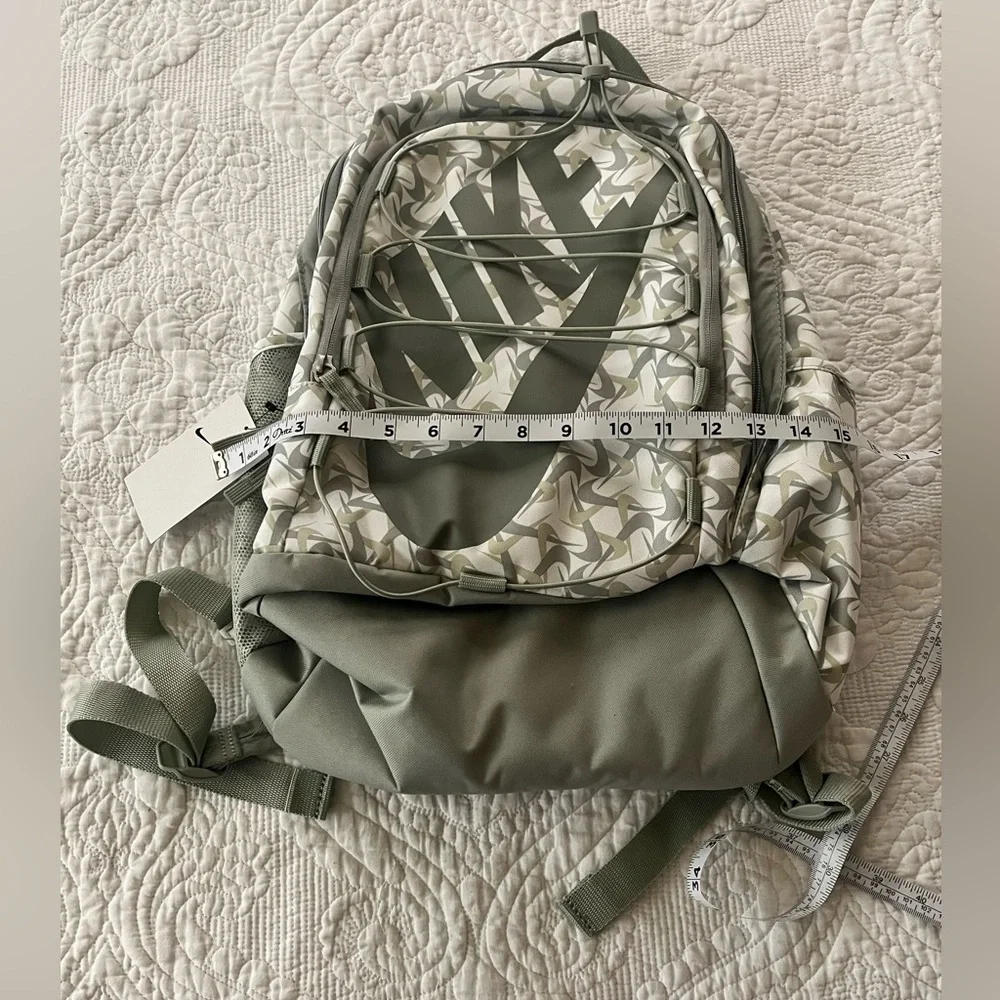 Nike Hayward Olive & White Swoosh Pattern Backpack FZ2520-121 Streetwear NWT